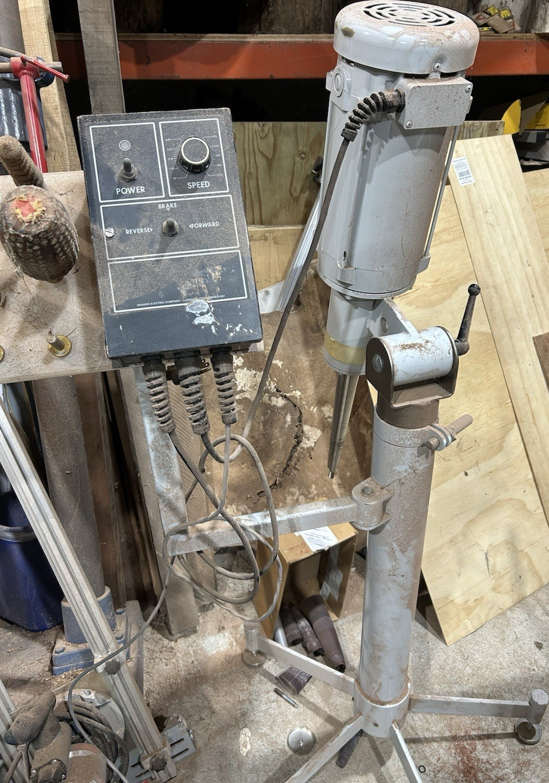 MICA Mfg 1 1/2 hp 3000rpm variable speed floor carver Router (Prosthetic Sander)