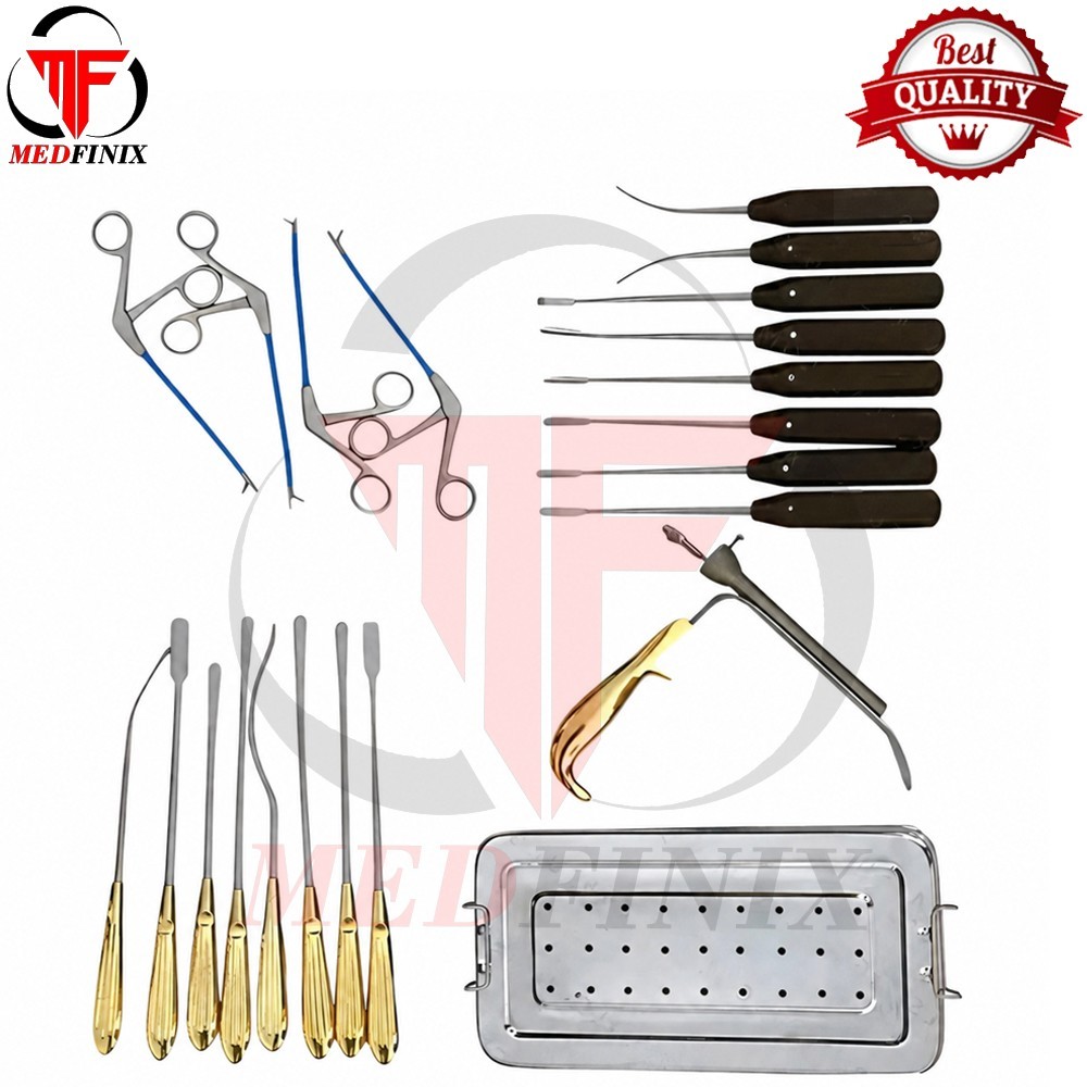 Endoscopic Face Lift Instruments Set of 21 Pcs Face Surgery Instruments
