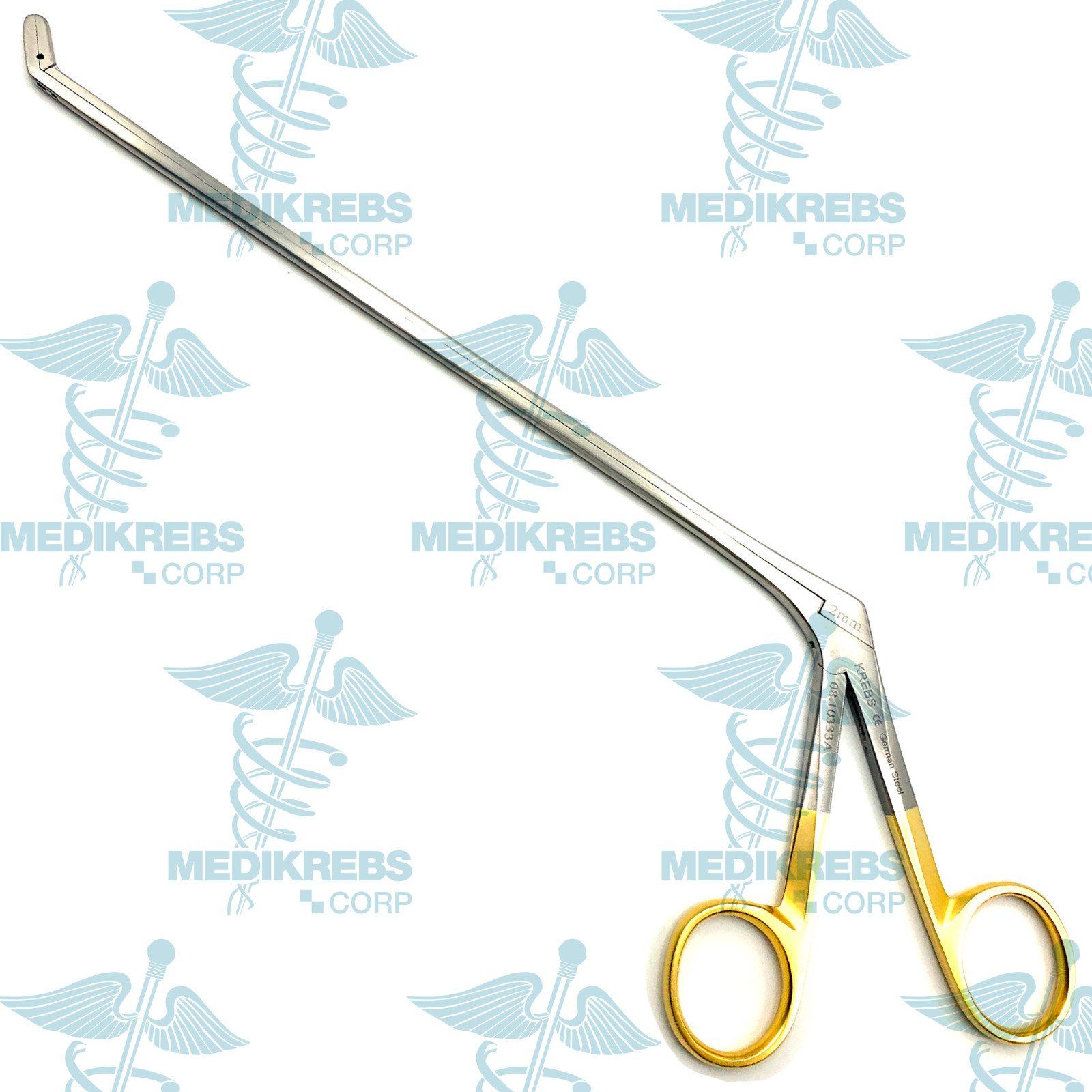 Laminectomy Intervertebral Disc Rongeur Set Straight, Up 2 mm, 3 mm x 22 cm