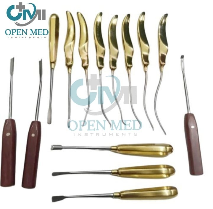 Endoscopic Forehead Lift Dissector Set Of 14 Pcs