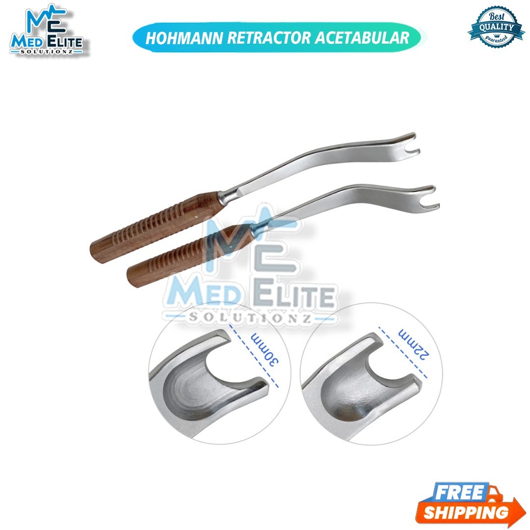 Hohmann Retractor Acetabular orthopedic surgical instrument Femur bone prying