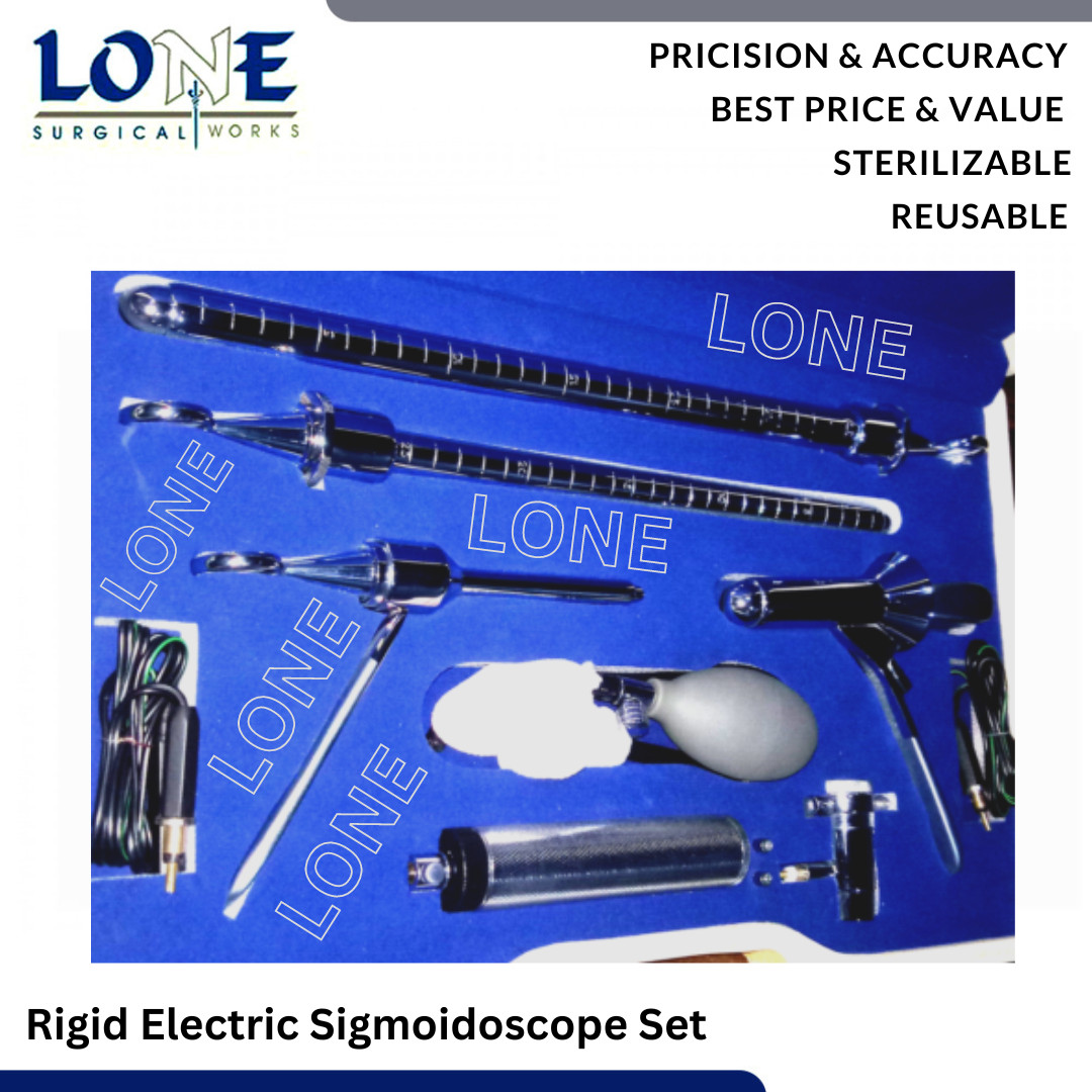 Premium New Electric Sigmoidoscope Set FOR OB Gynecology Proctoscope Rectal