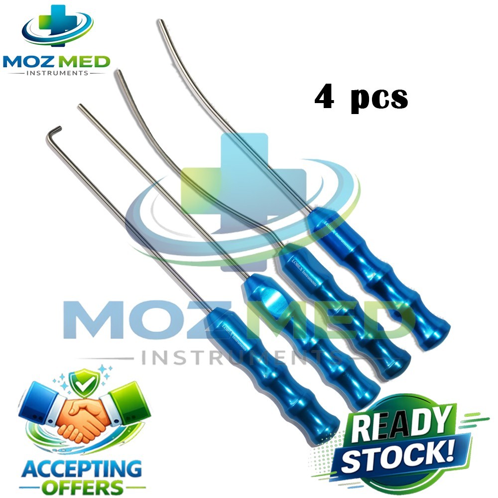 Viterbo’s Surgical Dissector Set 4pcs Facelift Gliding Brow Lift Plastic Surgery