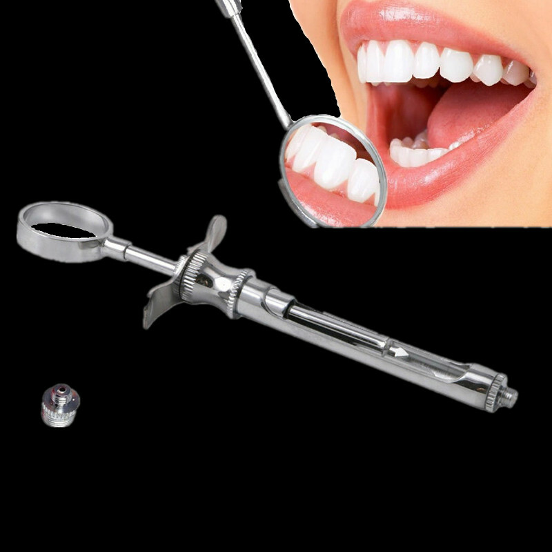 Dental Aspirating Syringe Dentistry Surgical Instruments Stainless Steel 1.8 ml