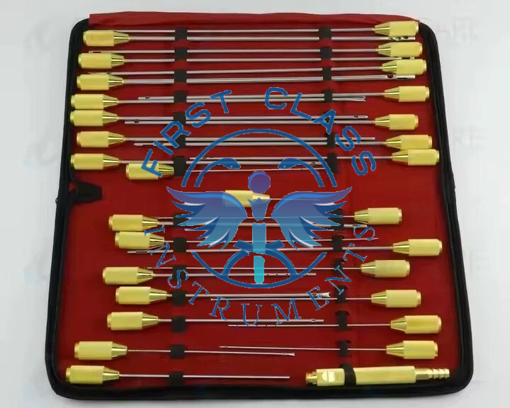 Liposuction cannulas Set of 30 pcs plastic surgery instruments