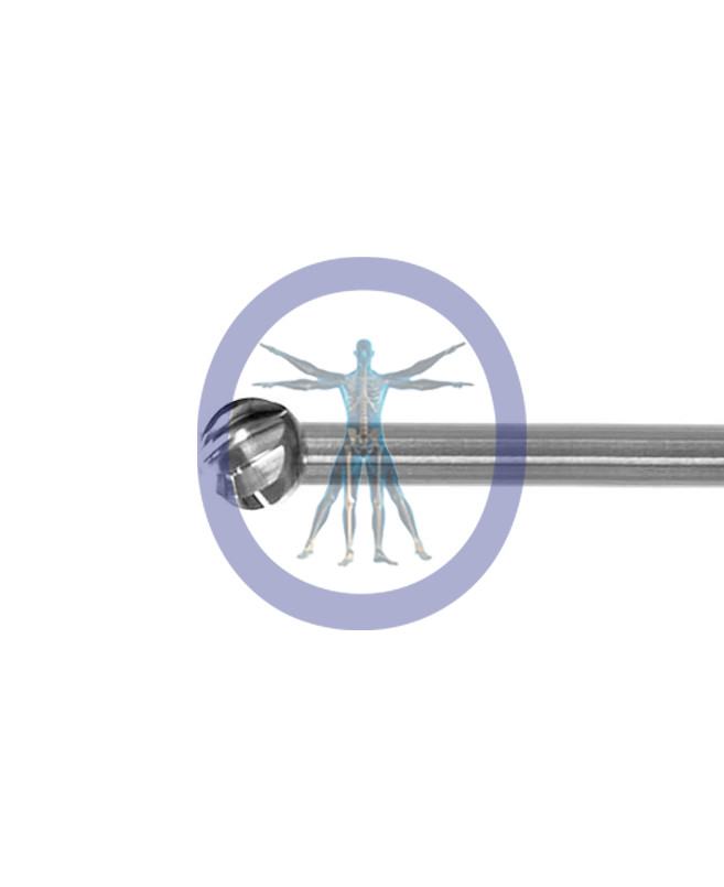 Orthopedic Surgical-Medtronic 9BA40 4.0mm Round Cutting High Speed SS Bur, 9cm