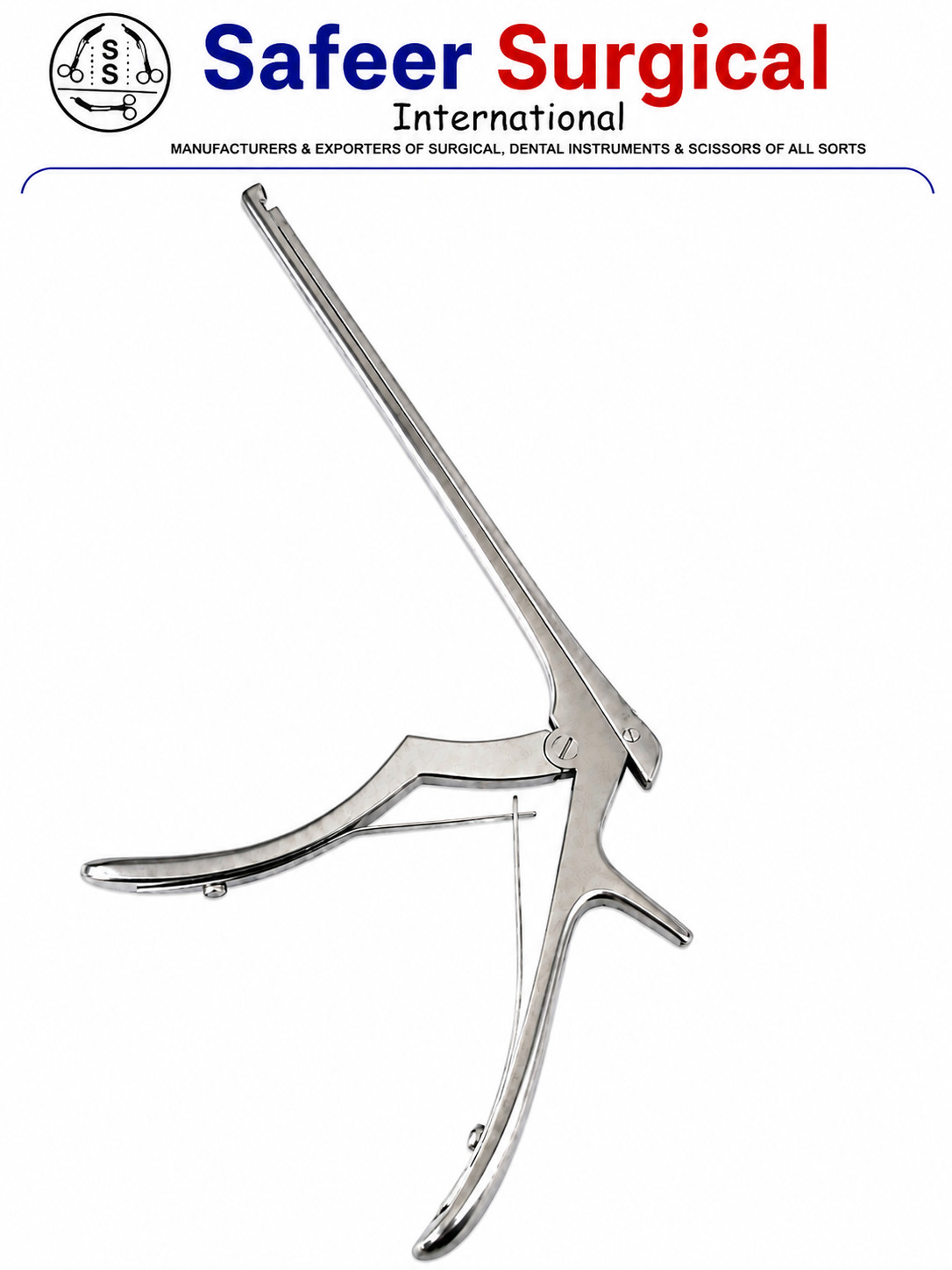 Kerrison Laminectomy Punch Bone Ejector 40°Upward Jaw 18/20/23cm 1-6mm Stainless