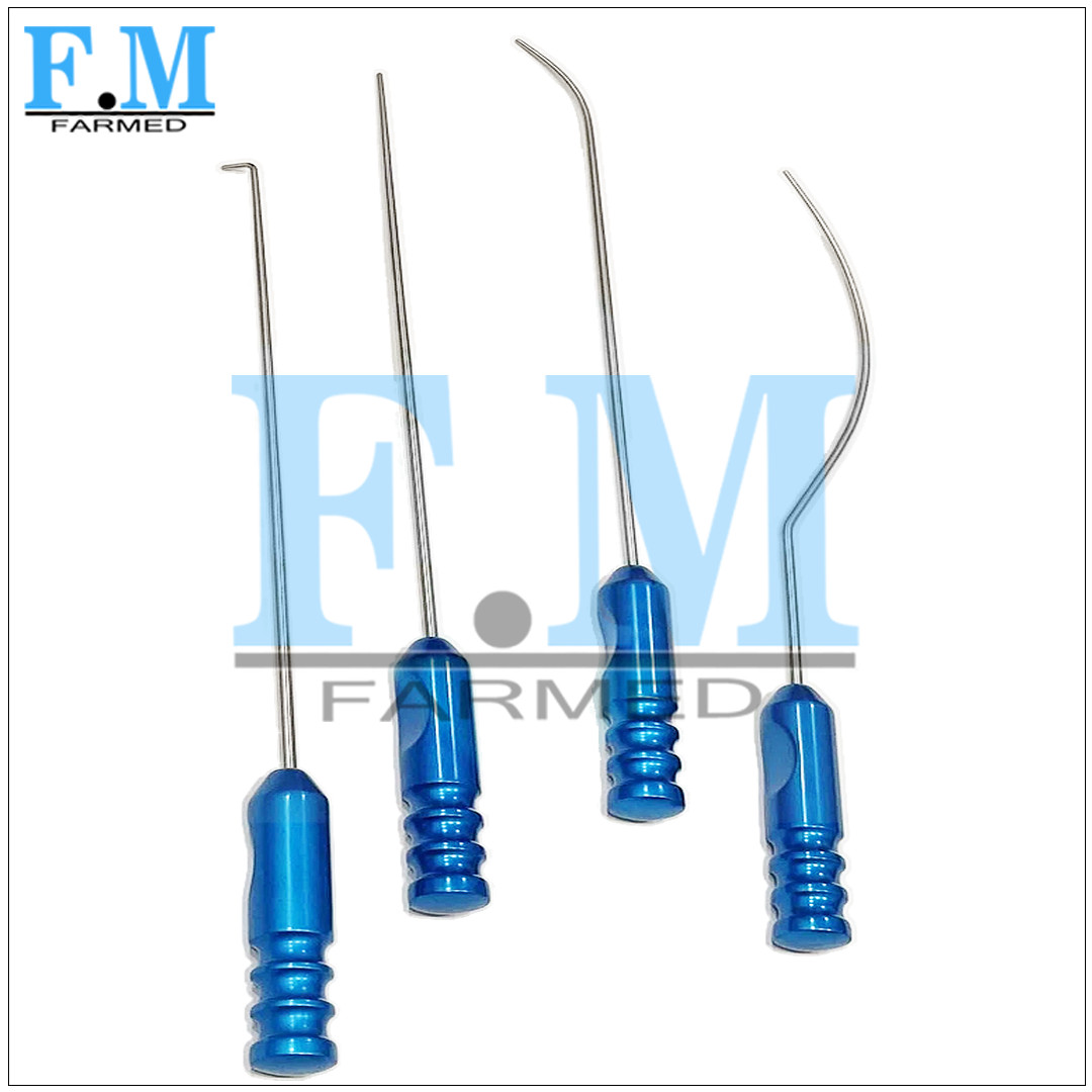 Viterbo’s Surgical Dissector Set 4pcs Facelift Gliding Brow Lift Plastic Surgery