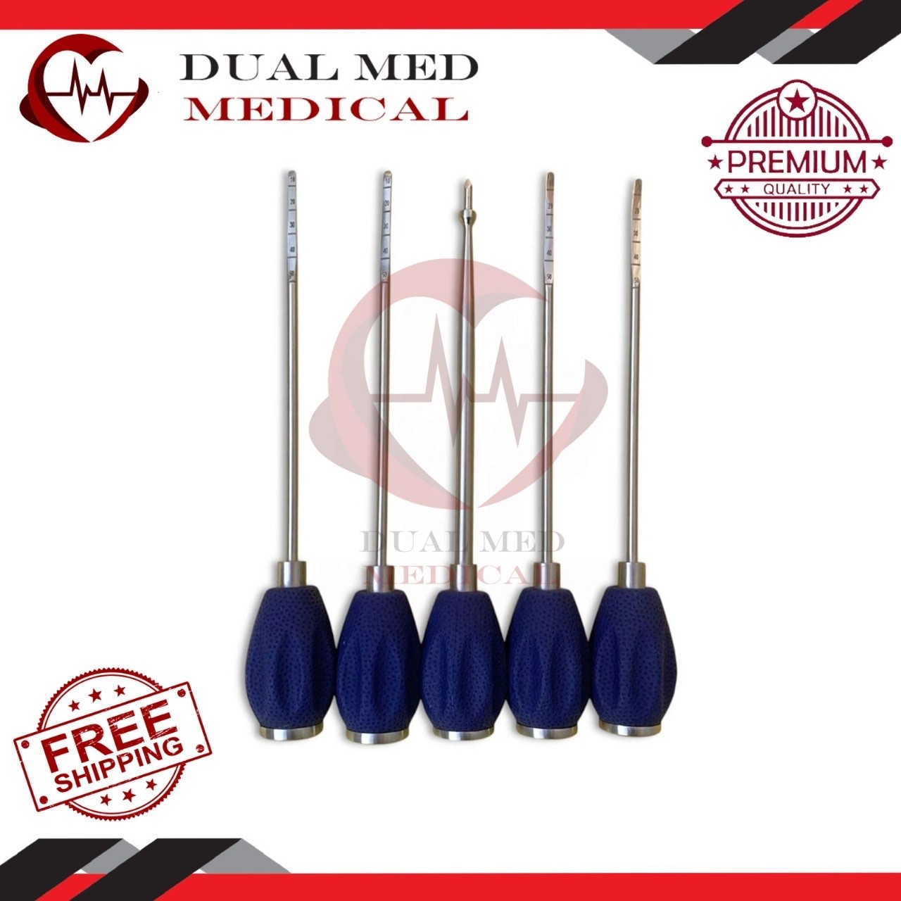 Spine Prods and Awls Set of 5 Surgical Orthopedics Instruments, Neurosurgery Set