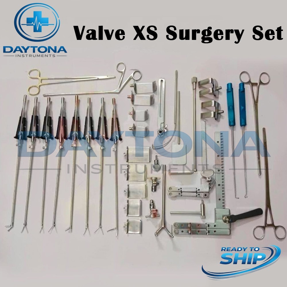 Valve XS Surgery Set Premium Quality Cardiac Surgical Instruments
