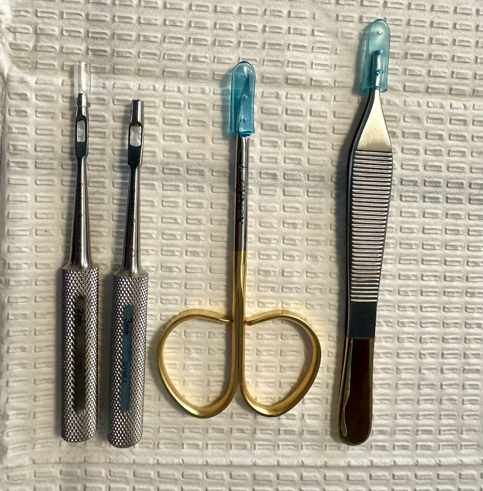 Gynex Premium German Stainless Steel Keyes Biopsy Punches + Accessories