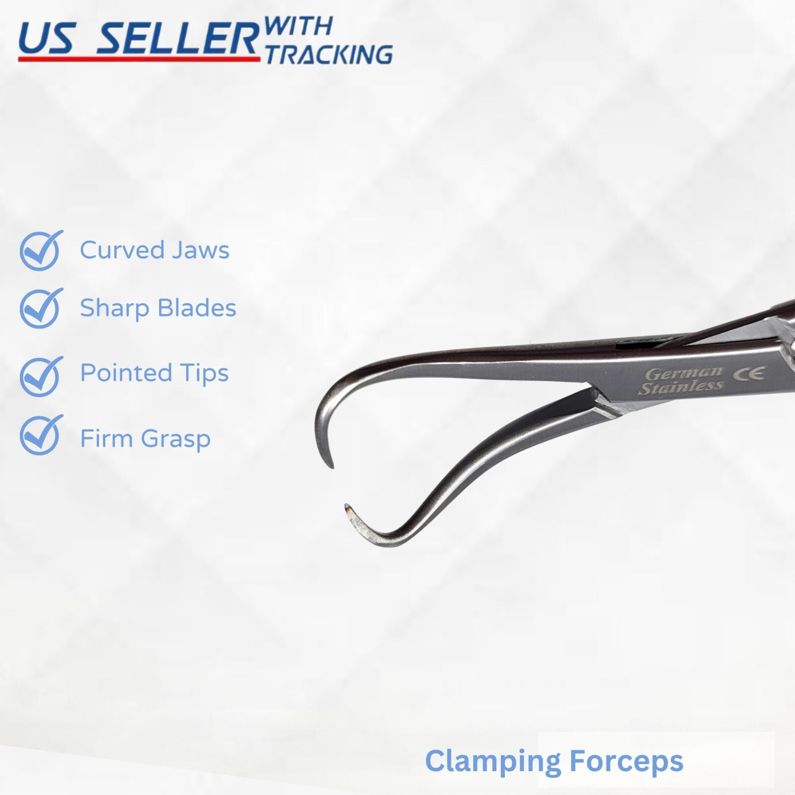 Bone Holding Reduction Forceps Surgical Surgery Pointed Lock Orthopedics 9.5 cm