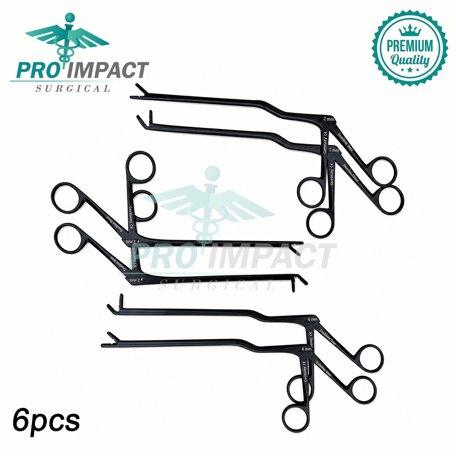 Laminectomy Intervertebral Rongeur Set of 6 Pcs, Orthopedic Bayonet Bone Rangers