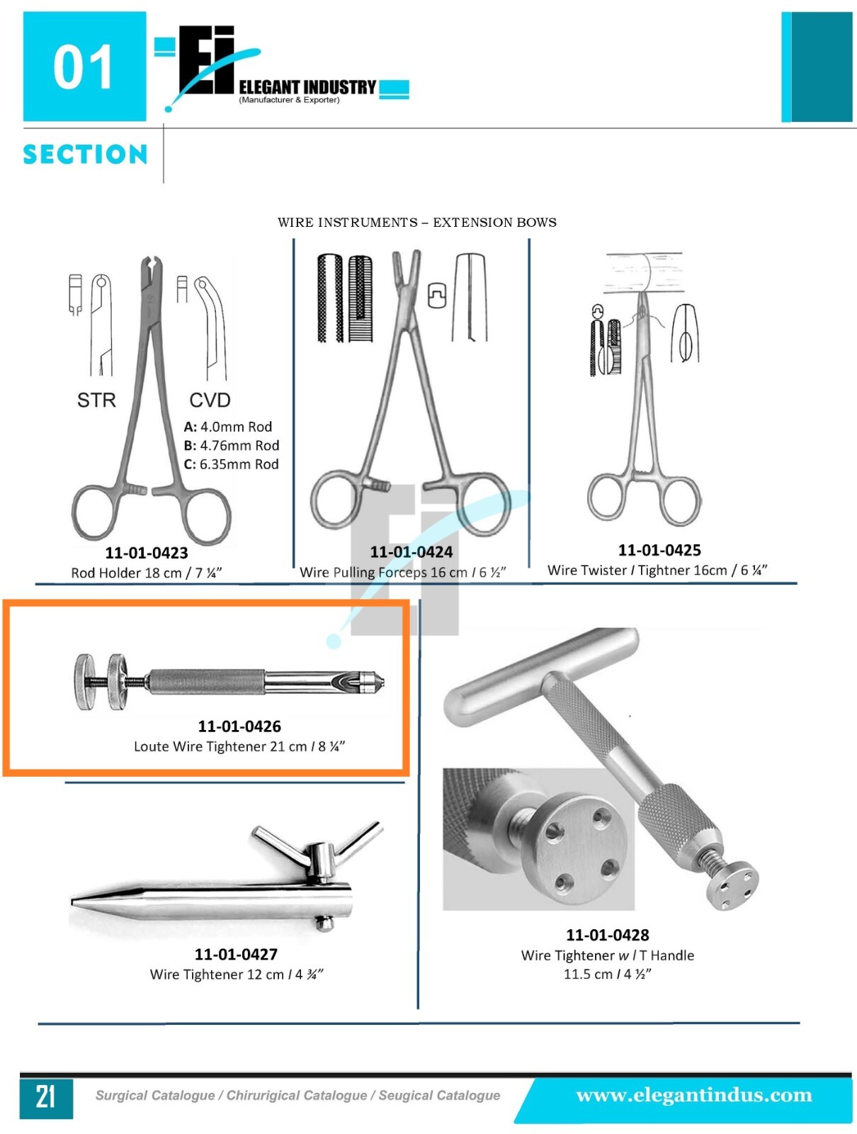 Loute Wire Tightener 8″ Surgical Orthopedic Instruments