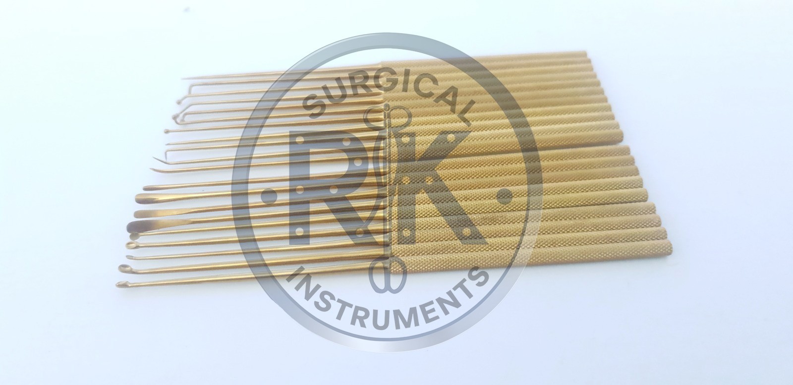 Aesculap Rhoton Micro Dissector Expanded Set of 20 Pcs Neurosurgery gold