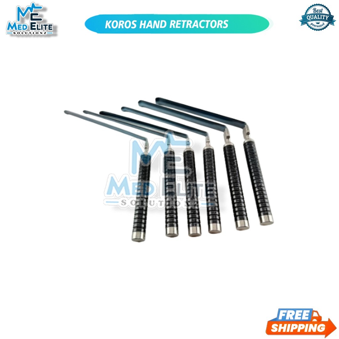 Koros Hand Retractors w Radiolucent Titanium Blades Neuro Spine