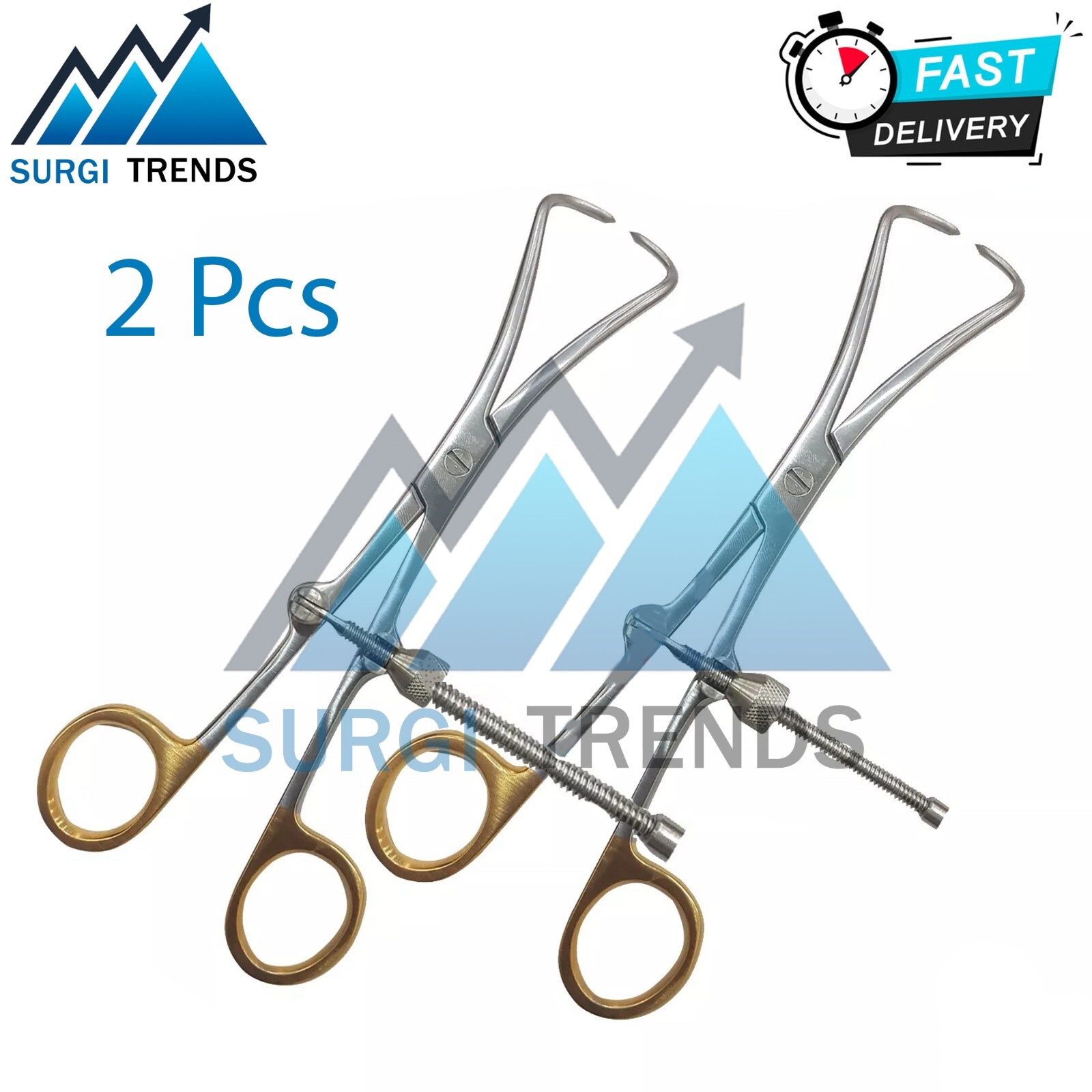 Fixation Screw Bone Reduction Forceps Orthopedic Surgical Instruments 2 PCS