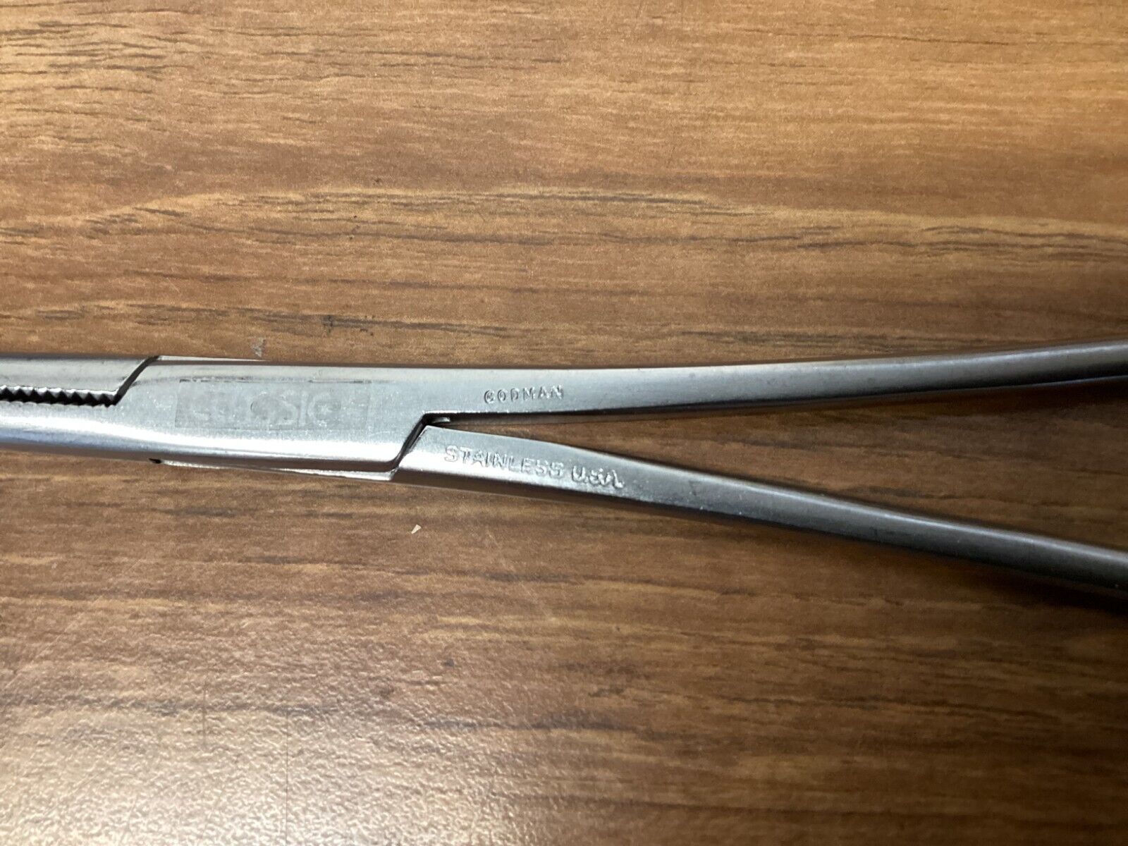 Codman Classic 333-4091 Stainless USA Surgical Forceps Curved 8 inch **