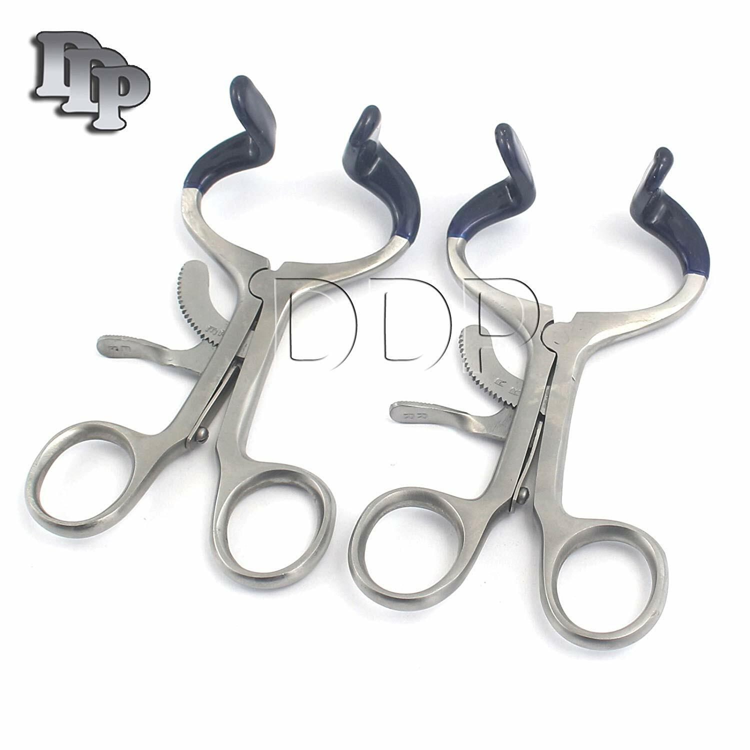 2 Molt Mouth Gag Blue 4.5″ Dental Surgical Instrument with Silicone