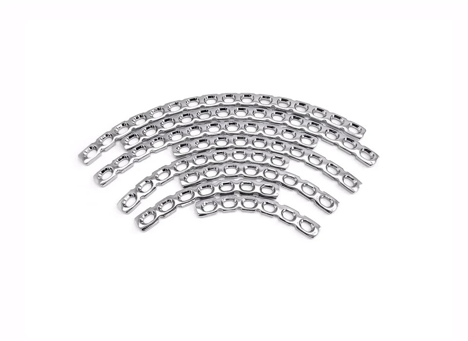 Orthopedic Veterinary Reconstruction Curved Plate (3.5mm) Lot of 8 pcs