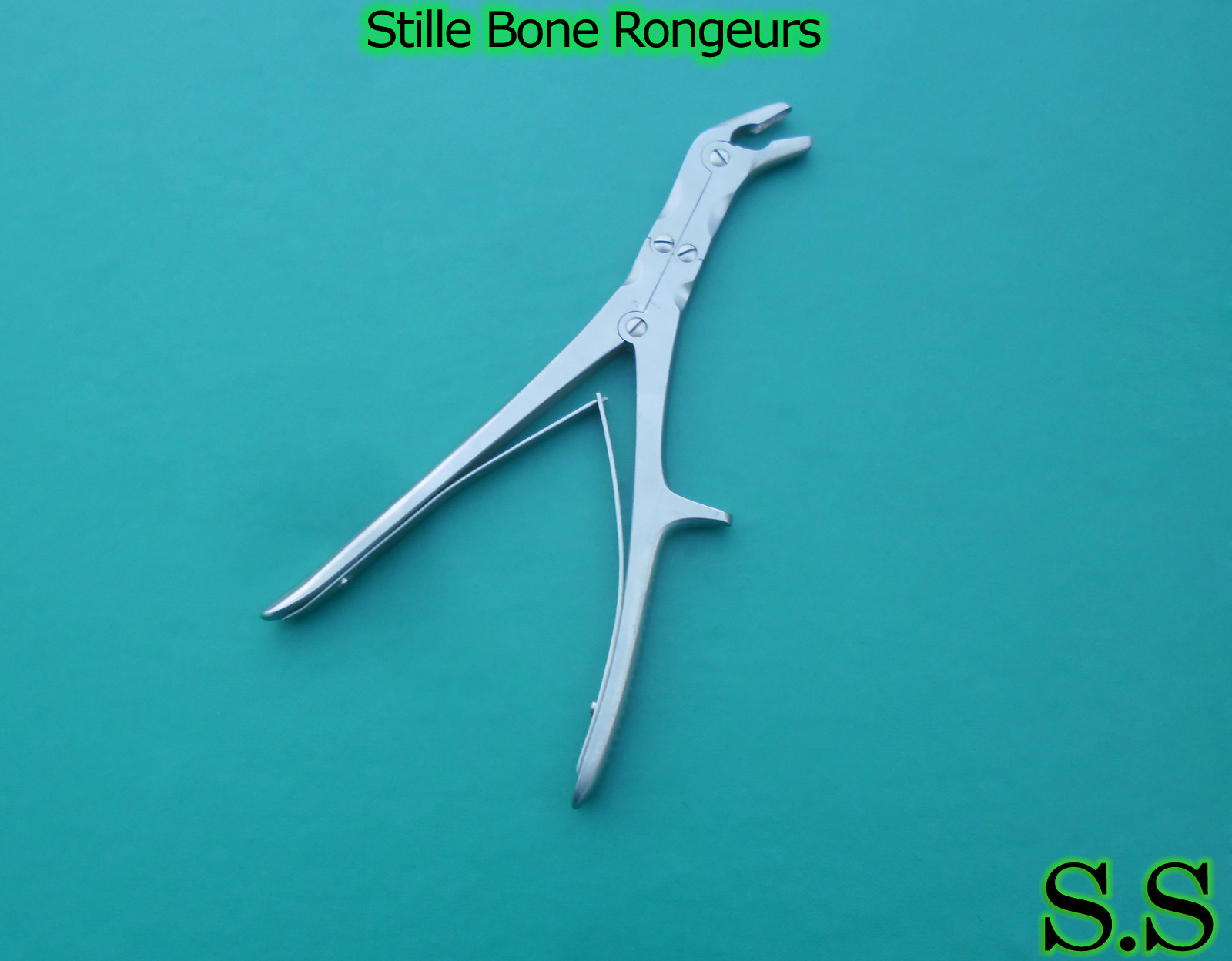 Stille Bone Rongeurs Double Action Orthopedic Surgery Angled Jaw 5 mm 9″