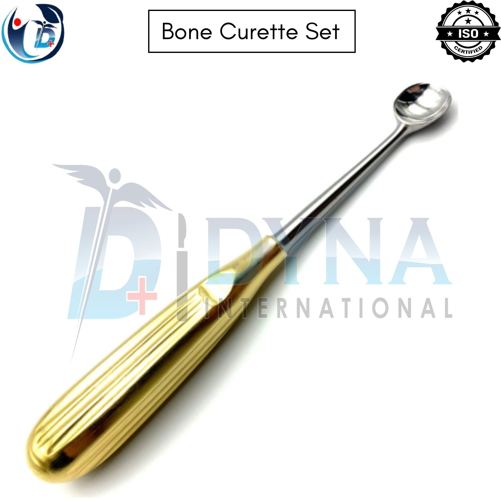 Bruns Bone Curette Bundle Straight 17 cm Fig 1-6 Premium Quality ( Set Of 6 ) DI
