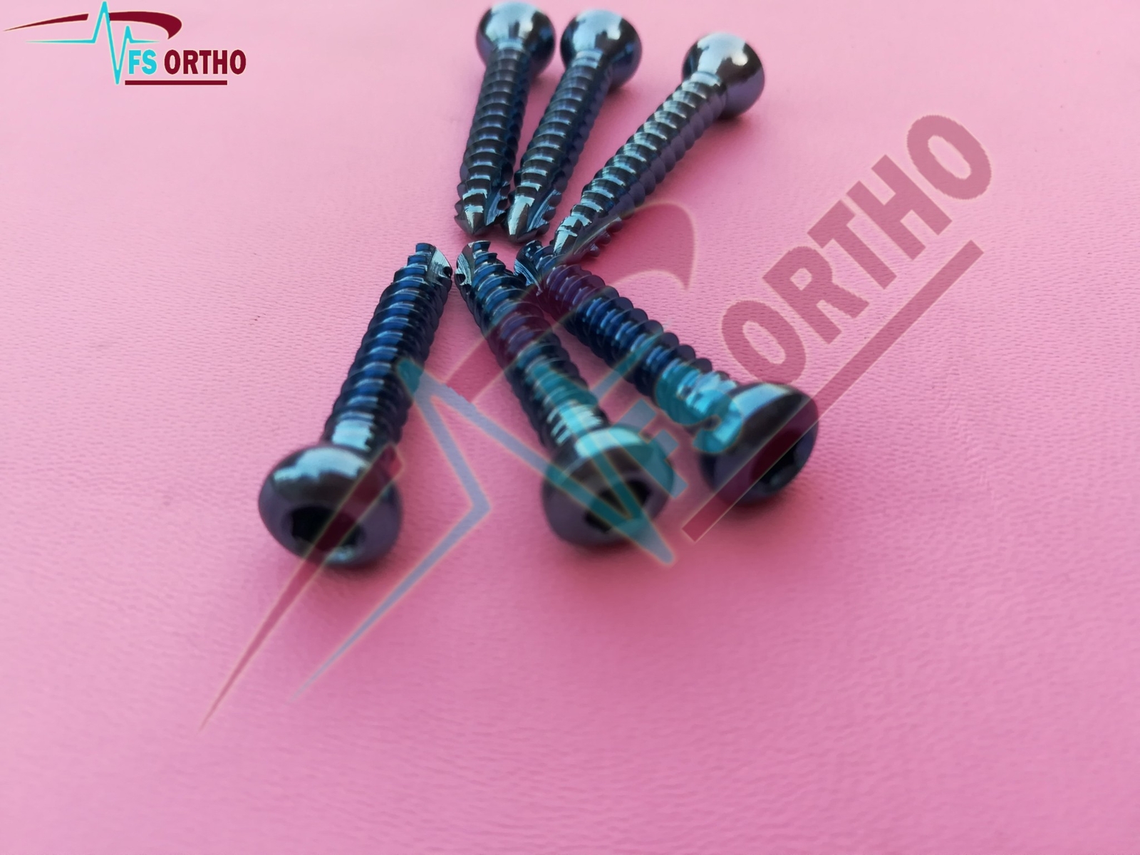 Cortical Self Tapping Screws 3.5mm Set of 100 Pcs Titanium Screws Orthopedics