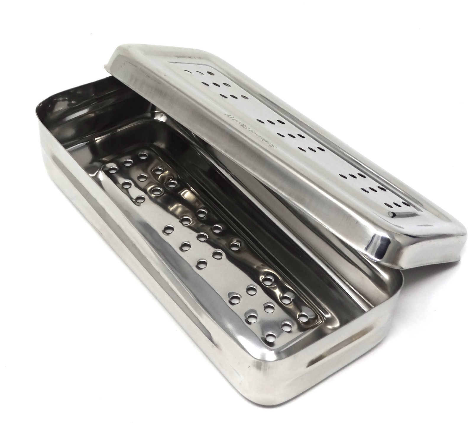 Instruments BOX Perforated Stainless Steel CE 7x3x1.5 inch Surgical Instruments