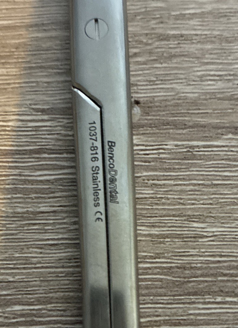 Lot: BENCO DENTAL SURGICAL SCISSORS STAINLESS 1037-816 Boker USA ( 3 ) Units