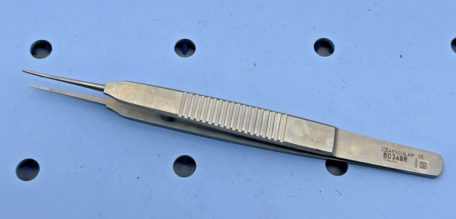 Aesculap BD340R Austin Micro Suture Tying Forceps, with Plateau, 140mm, 5.5“