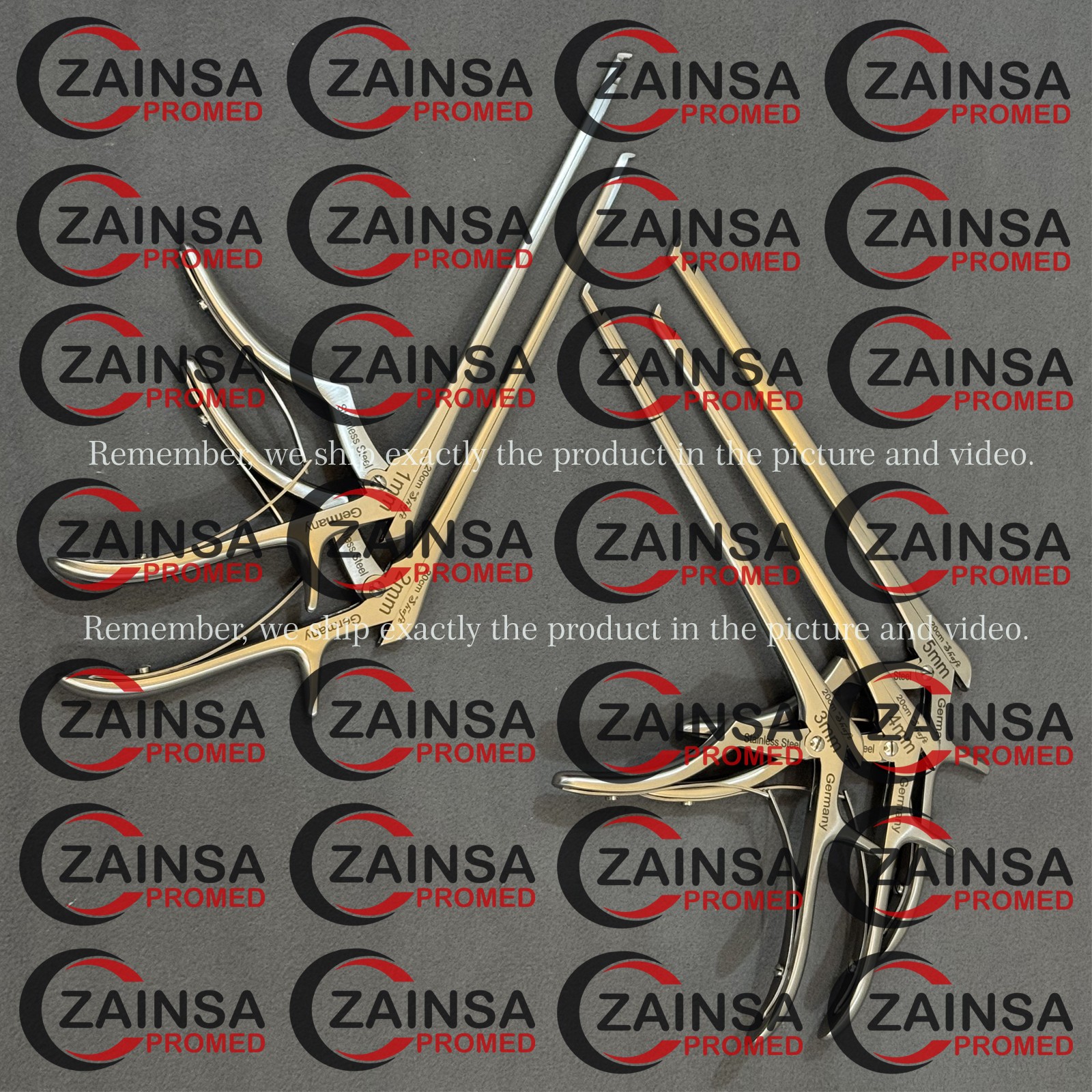 German Kerrison Rongeurs (1,2,3,4,5mm) Spine, Cervical Orthopedic