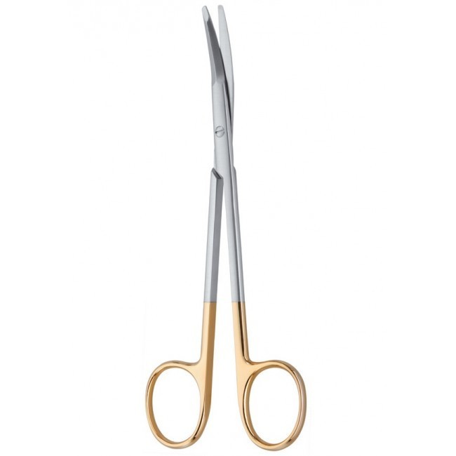 Kaye Facelift Scissor 9″, Curved Tungsten Carbide Blades, 1 Serrated Blade