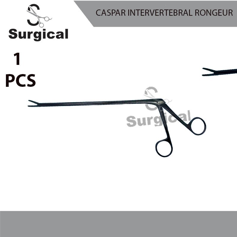 Caspar Intervertebral Rongeur 1x10mm | Neurosurgery Black Titanium Instrument