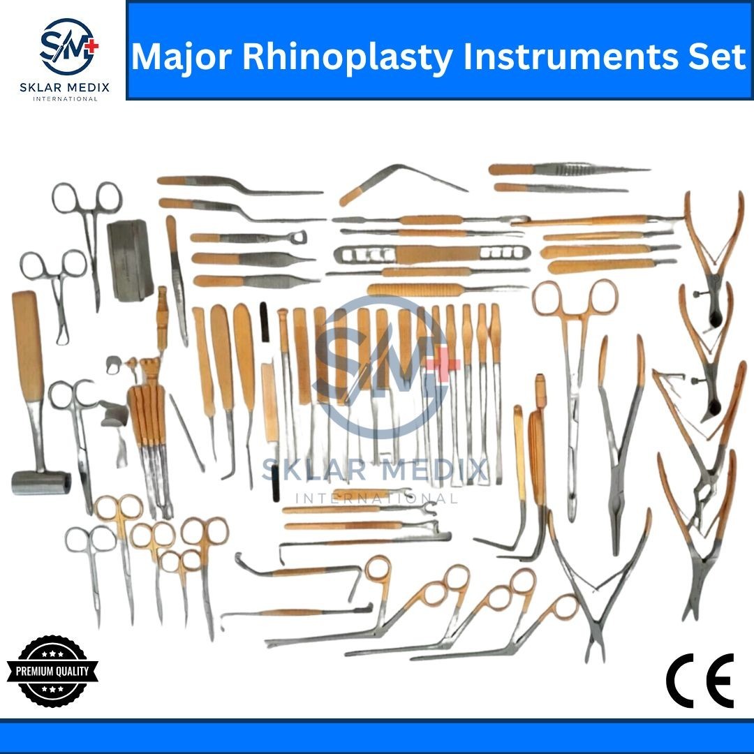 Major Rhinoplasty Instruments Set of82 PCS Nose & Plastic Surgery Instruments CE