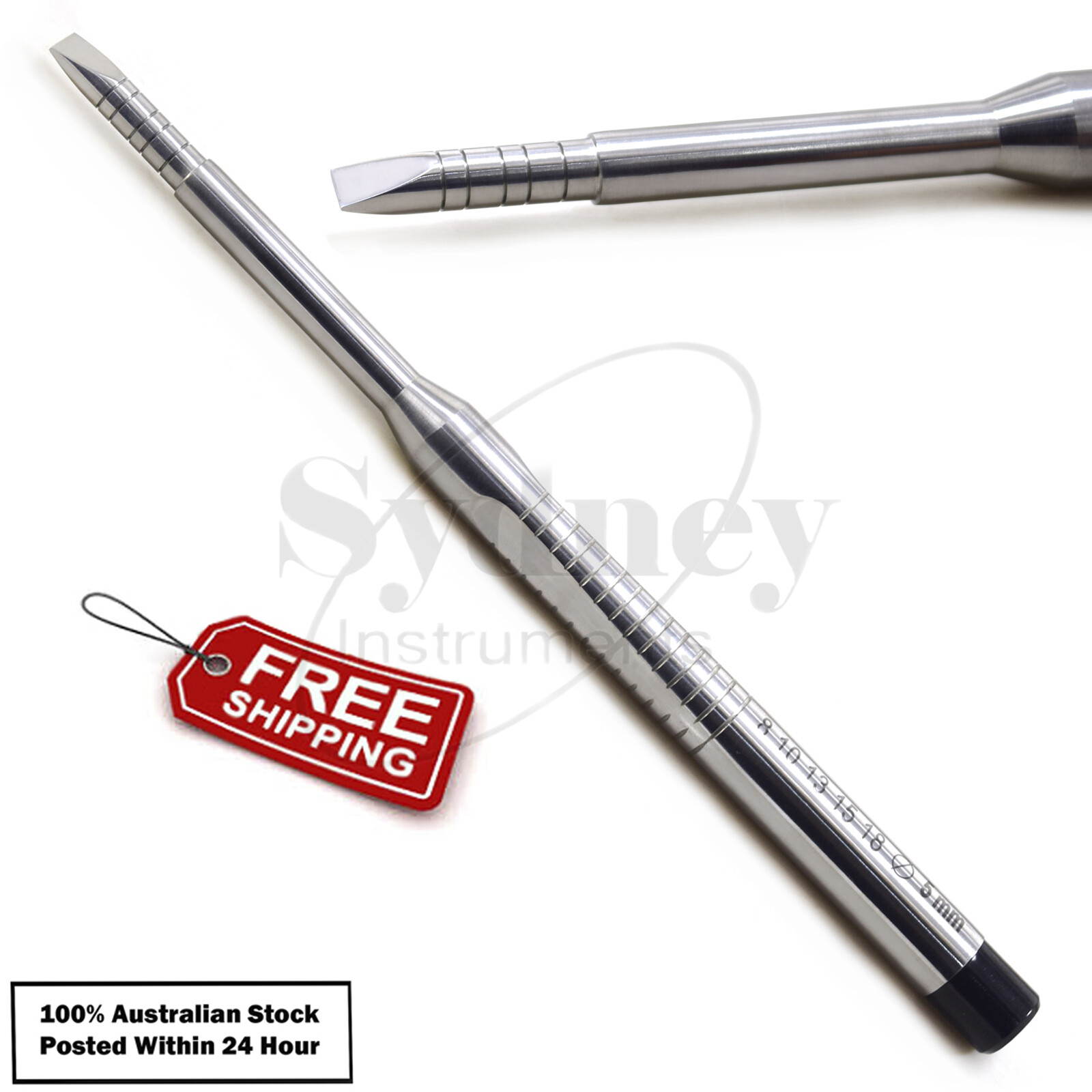 Dental Osteotome Bone Ridge Expansion Chisels Screw Shape Tip Surgical Lab