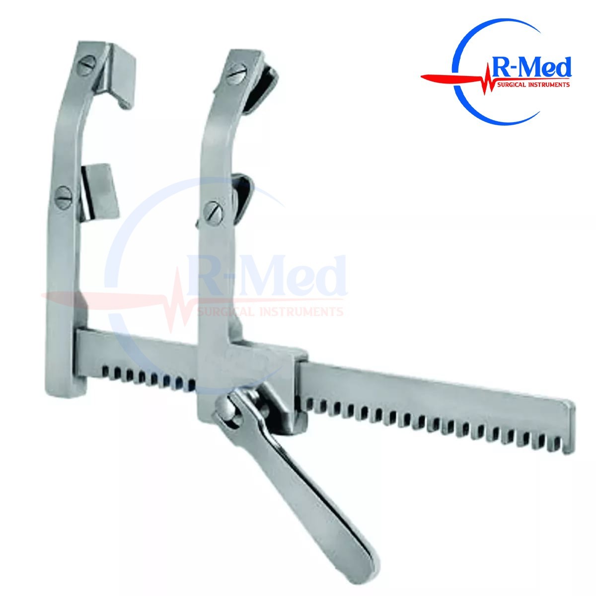 MORSE Sternal Retractor, Adult 8″ Spread, Curved Arms, with 4 Blades CE