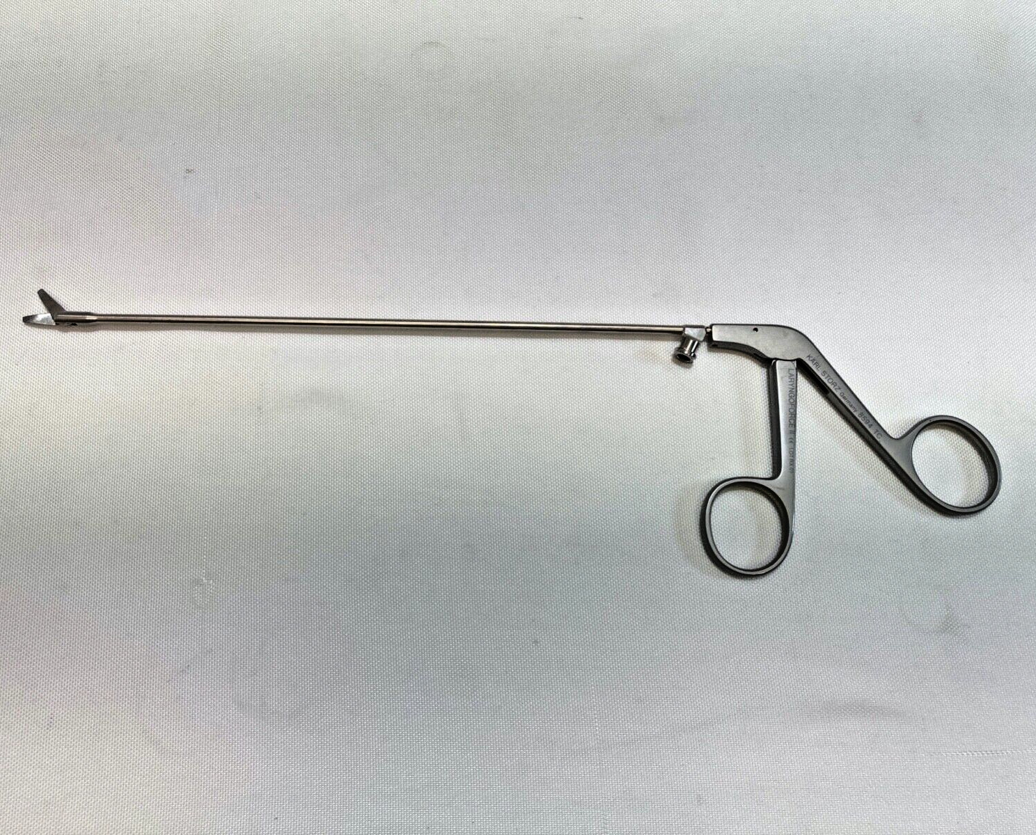 Karl Storz 8594TC Laryngeal Scissor Heavy 10mm Right Curve Blade 3mm x 23cm ENT