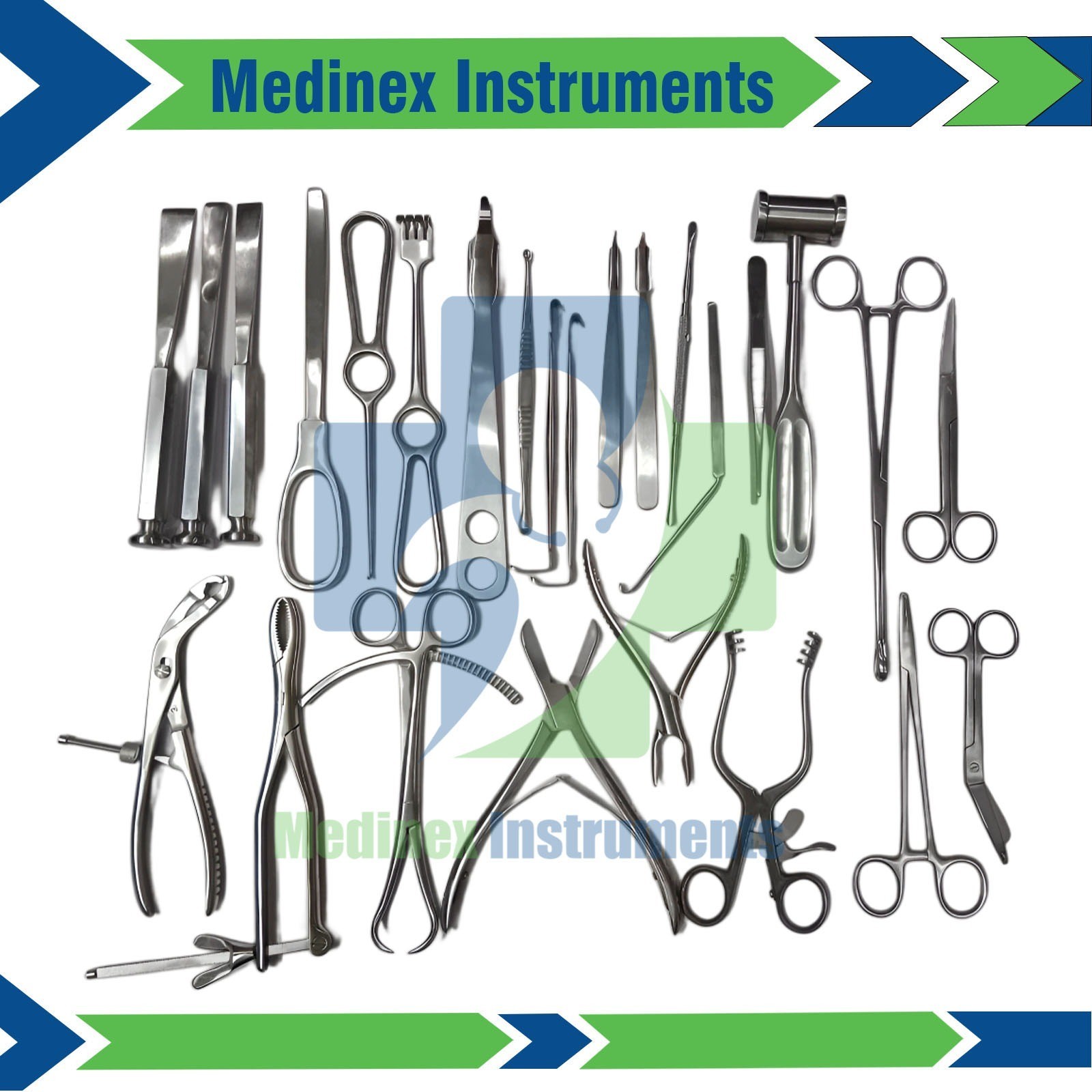 Basic Orthopedic Surgery Kit German Orthopedic Surgical instruments Set of 25 PC