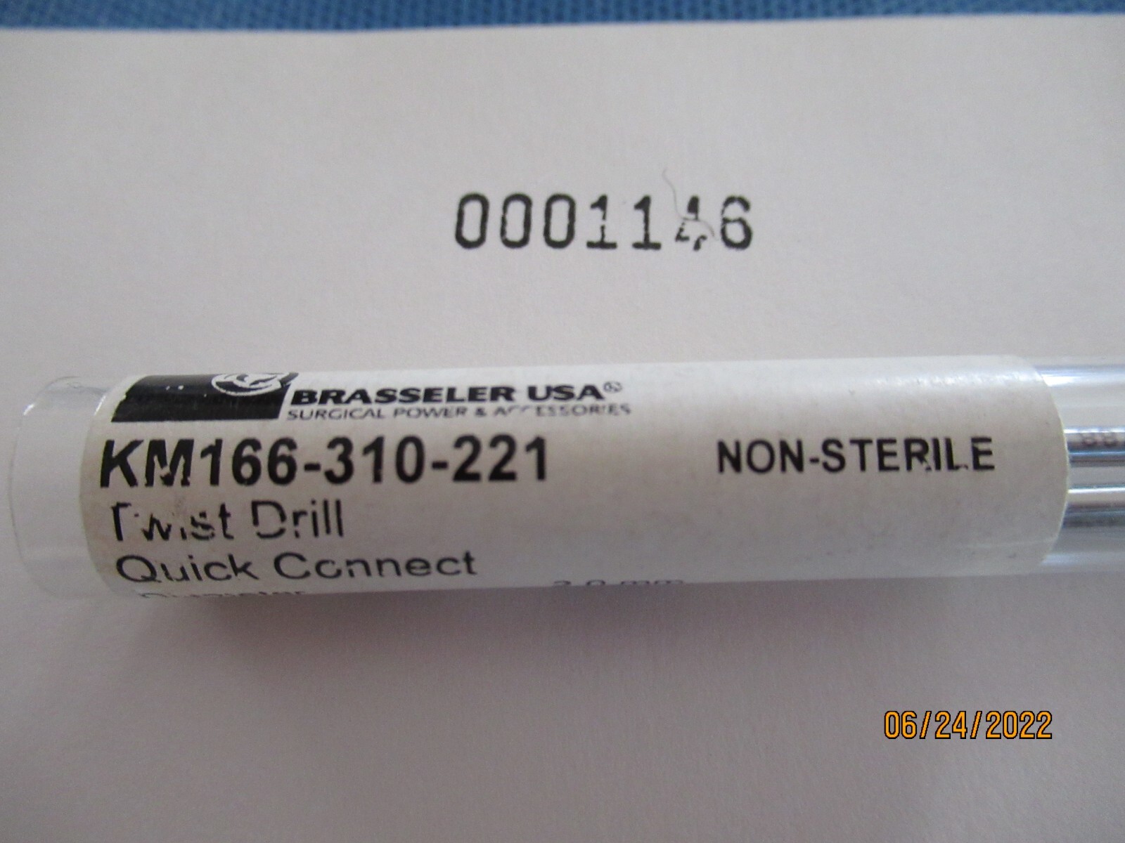 1146 Brasseler #KM166-310-221 Twist Drill Quick Connect set of 3