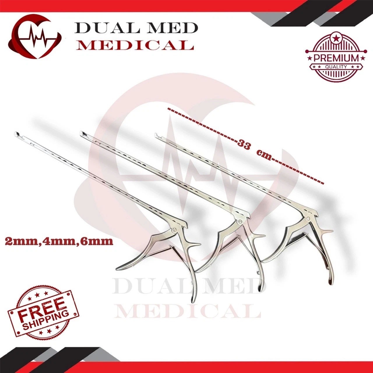 Kerrison Ronger | 33cm Bone Ronger | High Quality | Set of 3Pcs 2mm,4mm,6mm