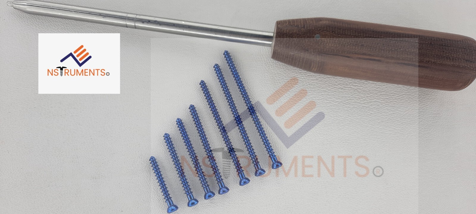 Cancellous Screws 4.0mm Full thread 14 to 60mm Titanium grade 5 (200 Pcs)