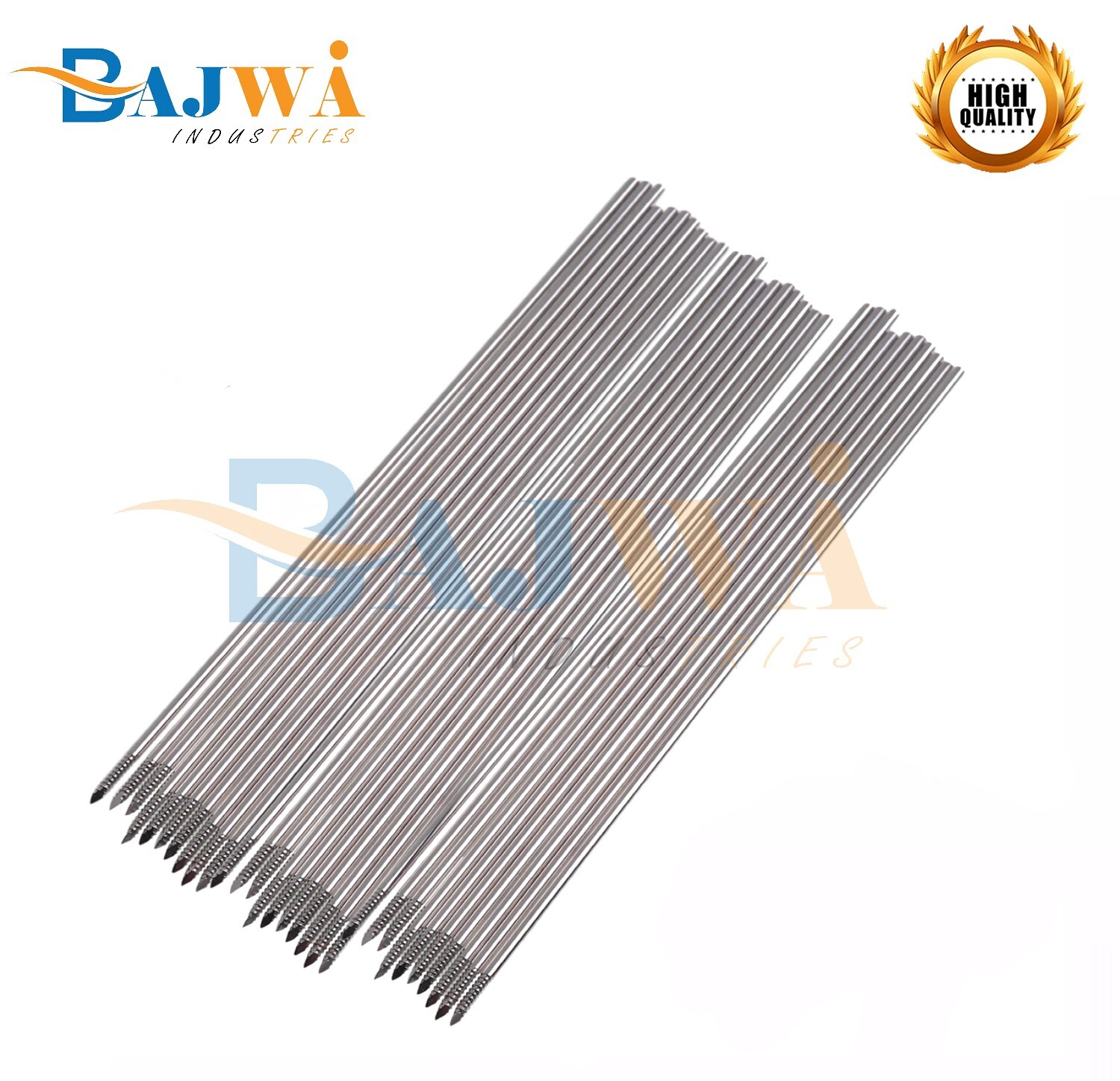 50pcs Orthopedic Kirschner Threaded K-Wire 1.0mm Kirschner Wire Pins Veterniary