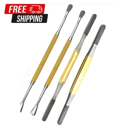 Rhinoplasty Fomon Double-Ended Nasal Rasp Set 4 PCs Surgical Instruments