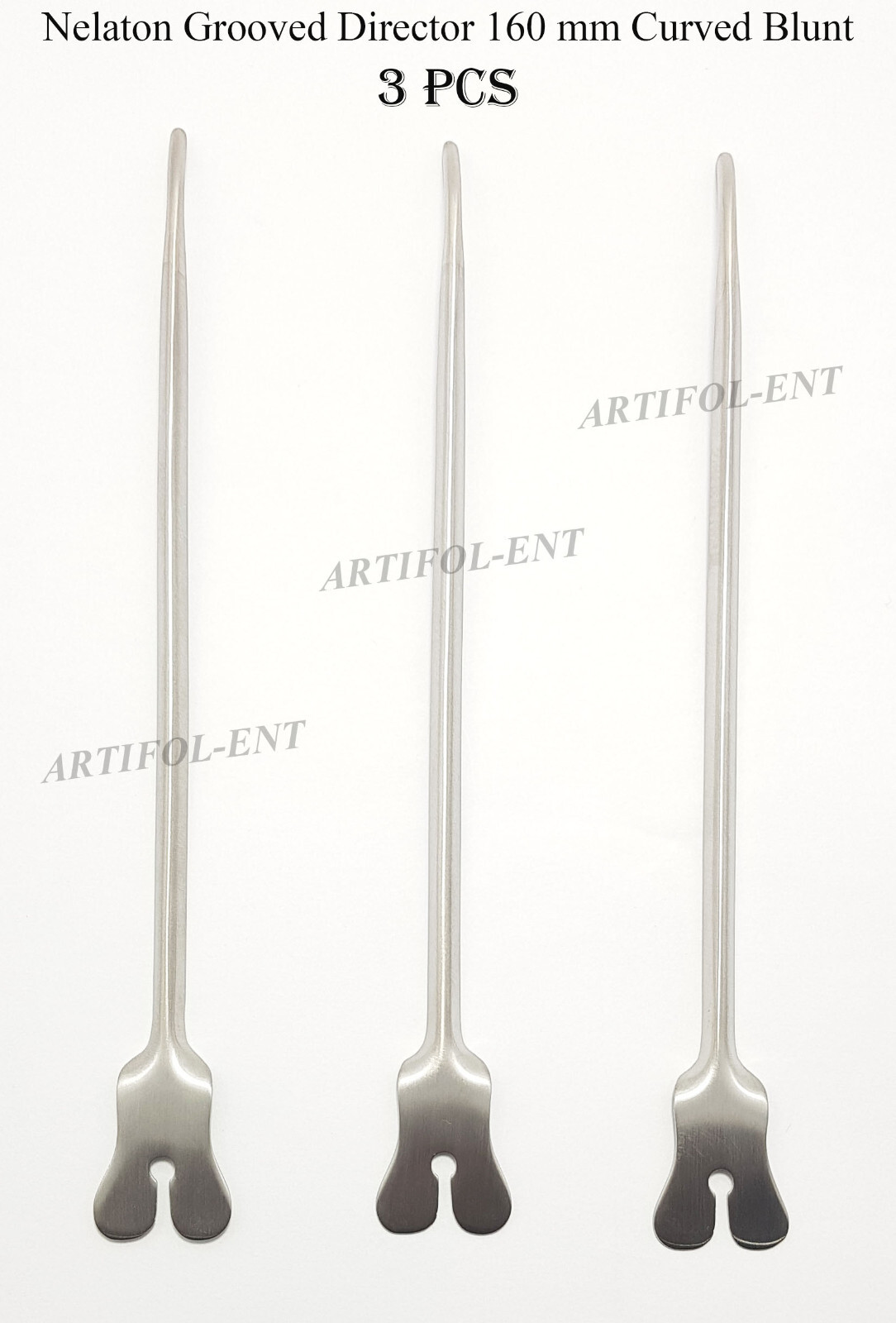 Nelaton Grooved Director 160mm Curved Blunt Surgical Probe SD0140