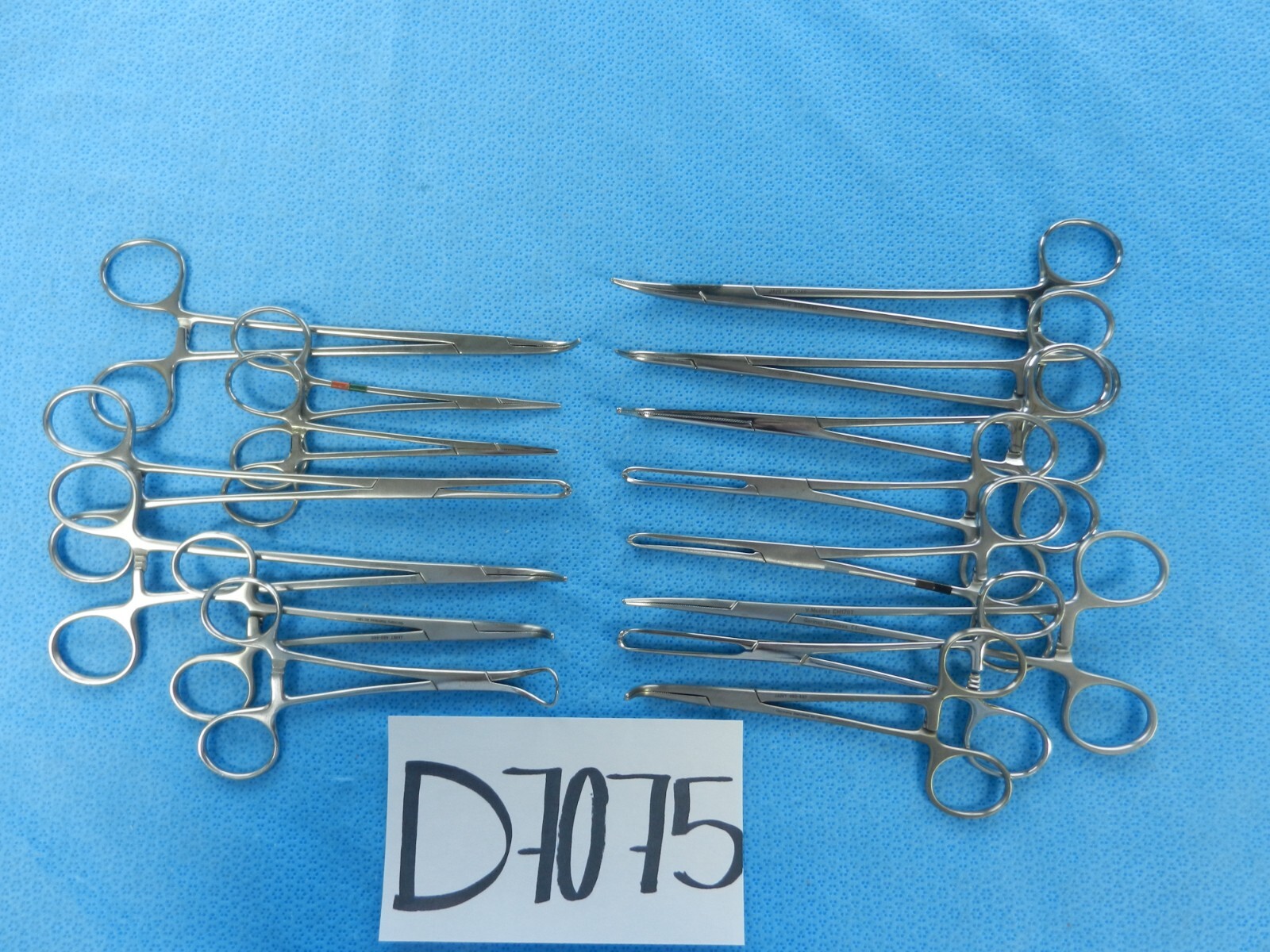 D7075 Pilling Weck V. Mueller Symmetry Surgical Forceps Lot of 15 12-19cm
