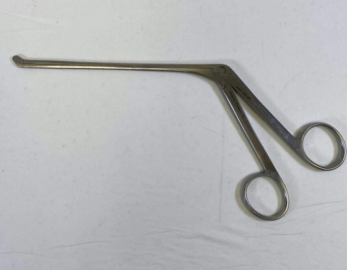 Jarit 280-465 Peapod Rongeur Forcep 2mm x 6.5mm x 45° Up Angled Jaw Spine Neuro