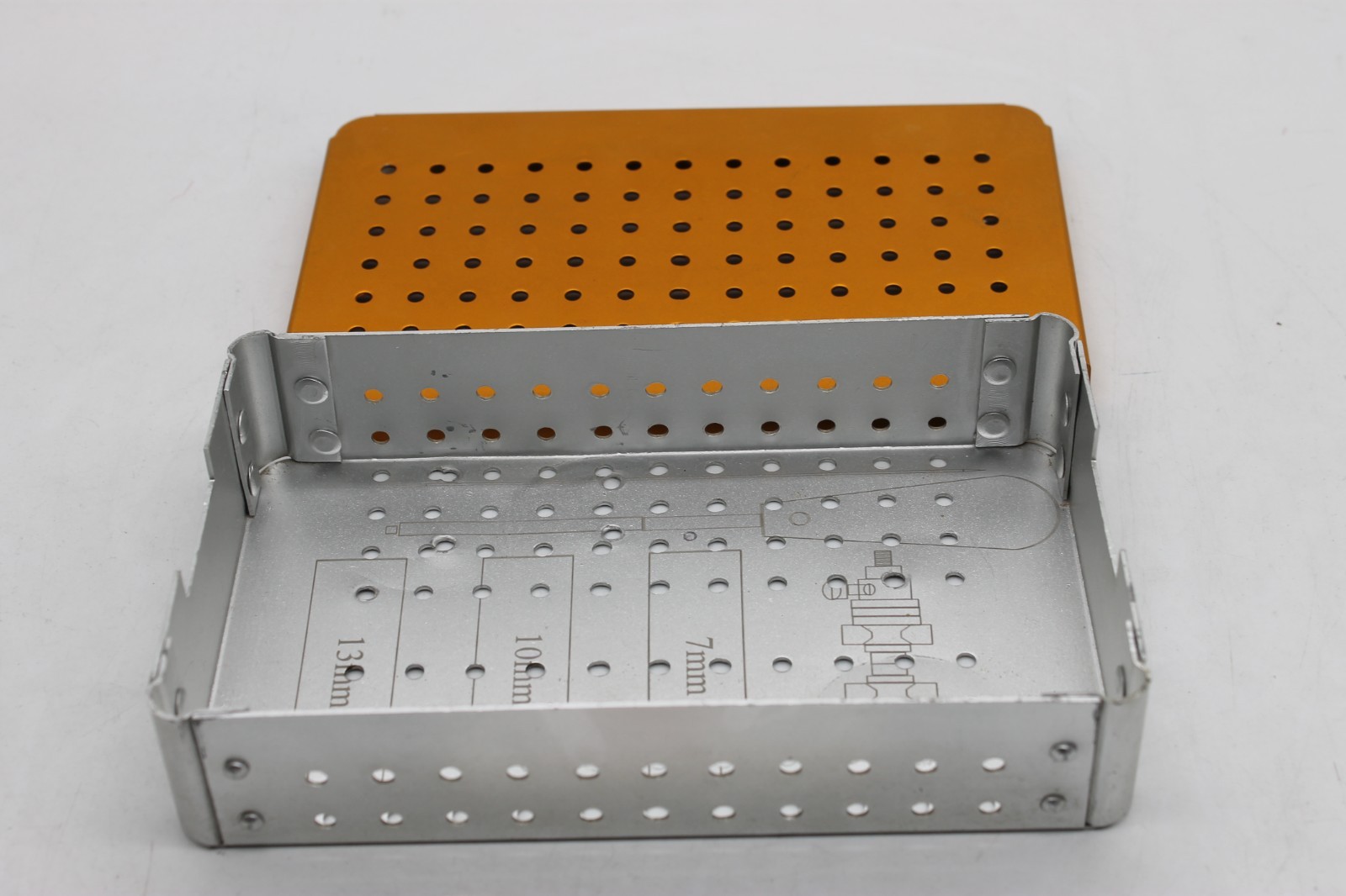 Orthopedic Mini Empty Instrument Box (SS/AL) – Stainless Steel Storage Case