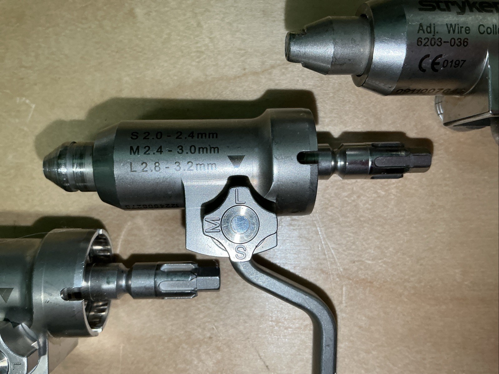 Stryker System 7 Single Trigger Wire Collets & Adj. 7203-036, 7203-136, 6203-036