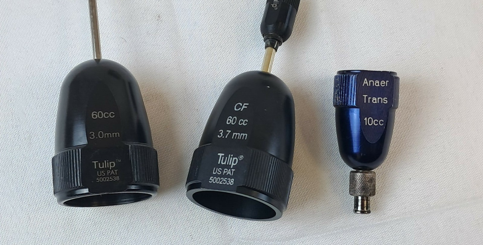 3Pc. Tulip Surgical 5002538 Liposuction 60cc Cannula Set