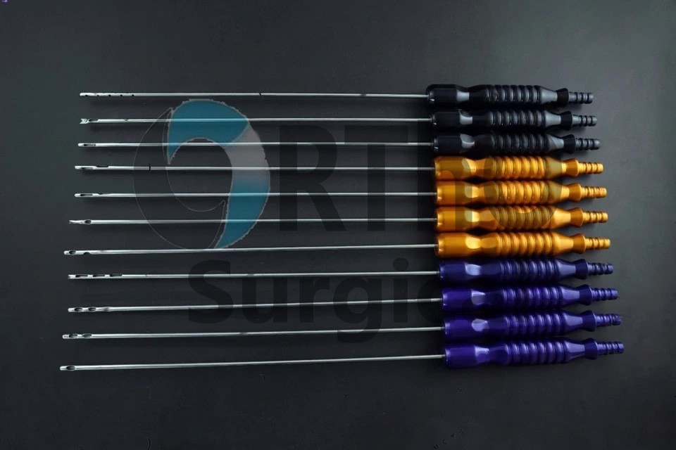 Fixed Handle Liposuction Cannulas 11 Pcs Set Plastic surgery Surgical instrument